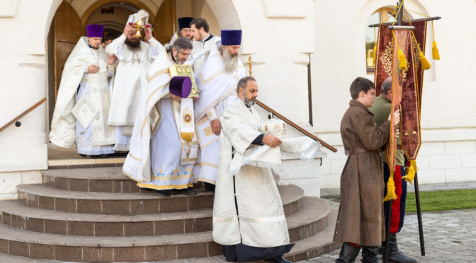 Освящение храма преподобного Сергия Радонежского на подворье Донского монастыря